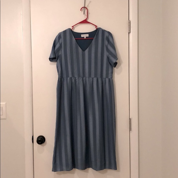 Piper & Scoot Stripped Midi Dress - Picture 2 of 4